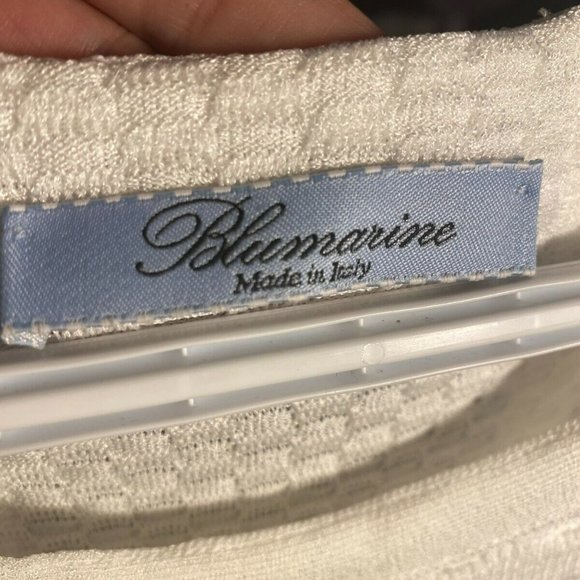 BLUMARINE KNIT WHITE DRESS (SZ SM) (EUC) - Picture 2 of 10